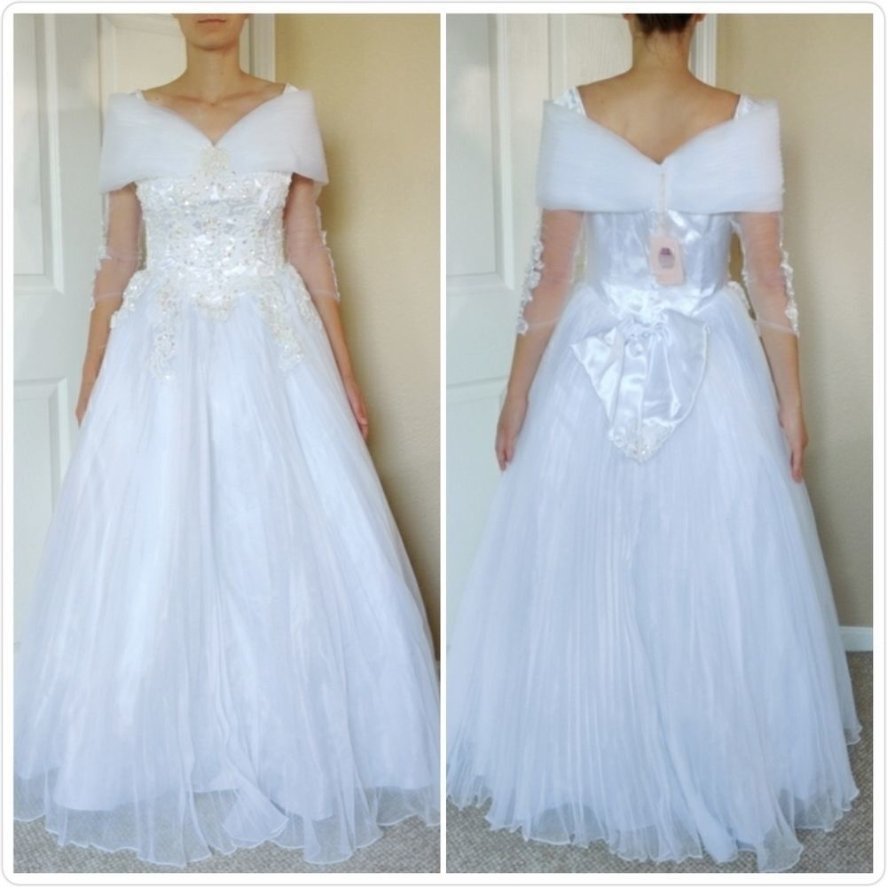 Off shoulder wedding gown NWOT